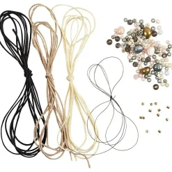 Creativ Company - Mini DIY Kit Smykker, Armbånd med knyttet lås, 1 pk.