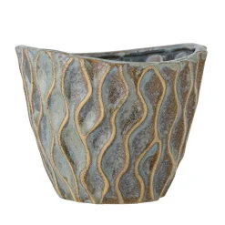 Creative Collection - Feren Urtepotteskjuler, Blå, Stentøj