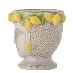 Creative Collection - Limone Urtepotteskjuler, Gul, Stentøj