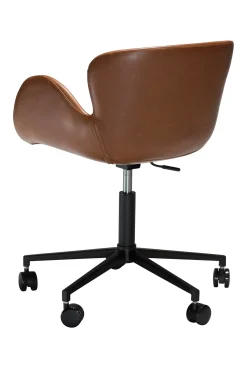 DAN-FORM - GAIA Office Stol - Vintage lysebrun kunstlæder