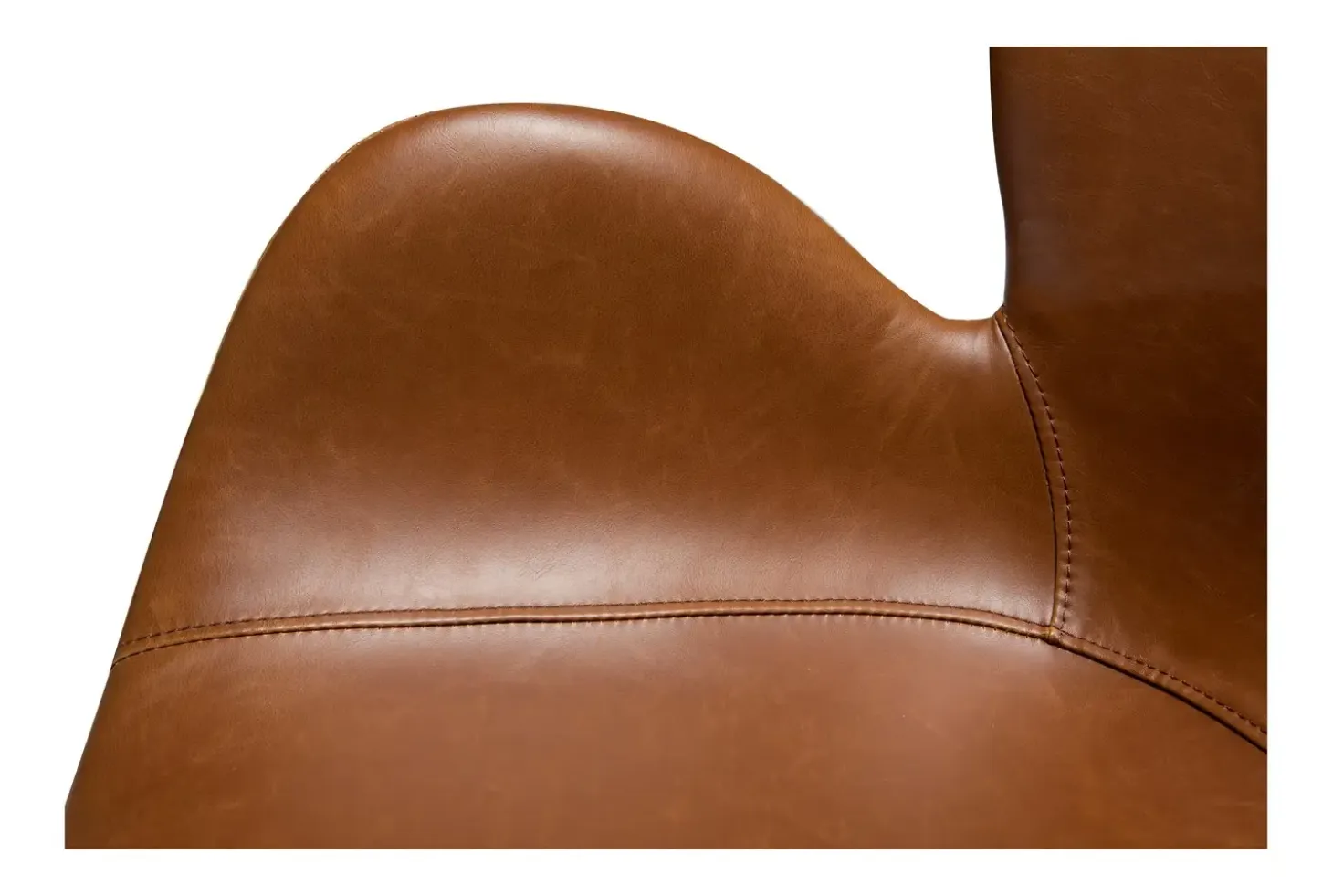 DAN-FORM - GAIA Office Stol - Vintage lysebrun kunstlæder