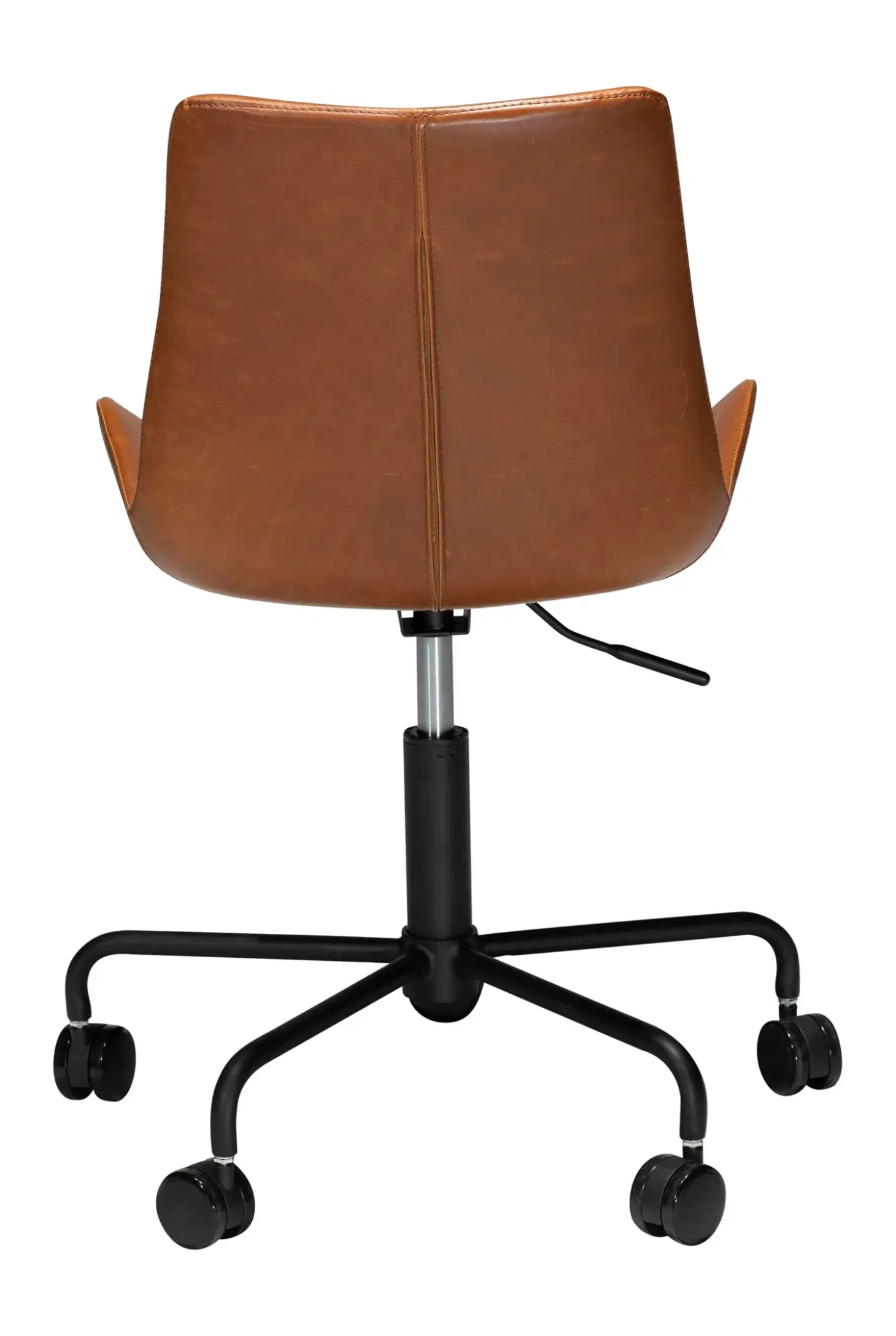 DAN-FORM - HYPE Office Stol - Vintage lysebrun kunstlæder