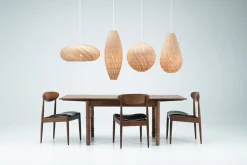 David Trubridge - Ebb Roll Lampe, natur