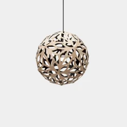 David Trubridge - Floral Pendel - Sort/natur Ø 40 cm