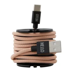 Design Letters - Oplader kabel - USBC - Nude