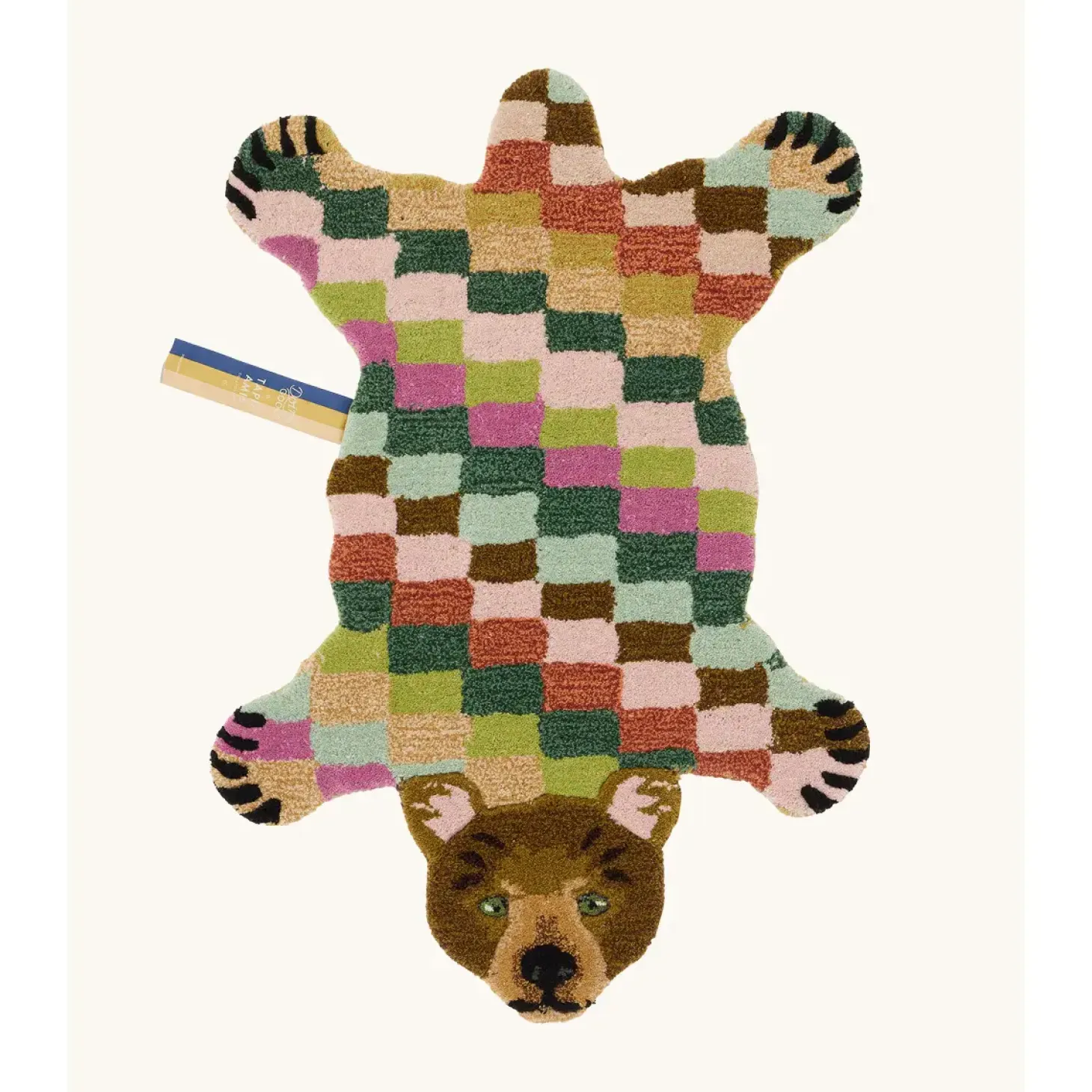Doing Goods - Gulvtæppe - Archie Check Bear - Large