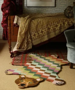 Doing Goods - Gulvtæppe - Archie Check Bear - Large