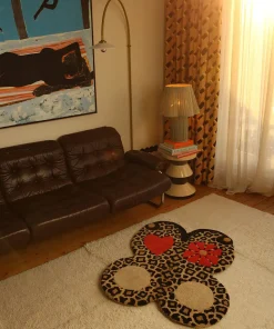 Doing Goods - Looney Leopard Butterfly Gulvtæppe - Large