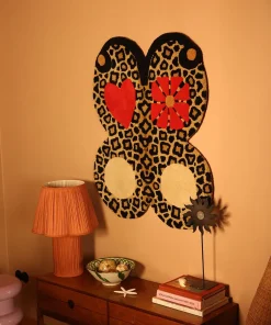 Doing Goods - Looney Leopard Butterfly Gulvtæppe - Large