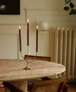 Doing Goods - Lysestage - 3 armet lysestage - Misty Triple - Messing/Brass