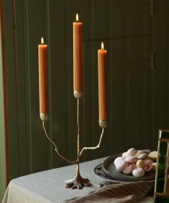 Doing Goods - Lysestage - 3 armet lysestage - Misty Triple - Messing/Brass