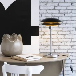 Dyberg Larsen - DL31 Bordlampe - Mat sort, Ø: 31 cm x H: 50 cm