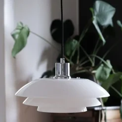 Dyberg Larsen - DL31 Opal pendel (Ø31 cm) - Opal/Krom