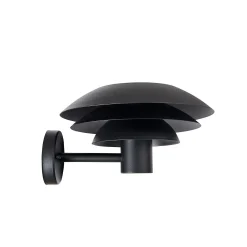 Dyberg Larsen - DL31 væglampe - udendørs - sort