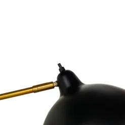 Dyberg Larsen - Futura Antik Brass Floor gulvlampe Sort og mørk messing