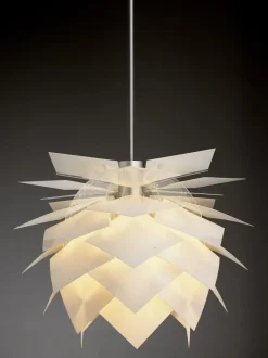 Dyberg Larsen - PineApple Pendel - Medium - Hvid - Loftlampe