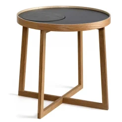 Ekta Living - Granit Plade til Bakkebord - Tray table - Sort
