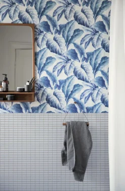 Ekta Living - Håndklædeholder - Towel hanger - Røget eg/Læder