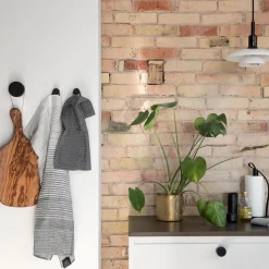 Ekta Living - Knage i sort eg - Wood Knot - Big - ø 7 cm