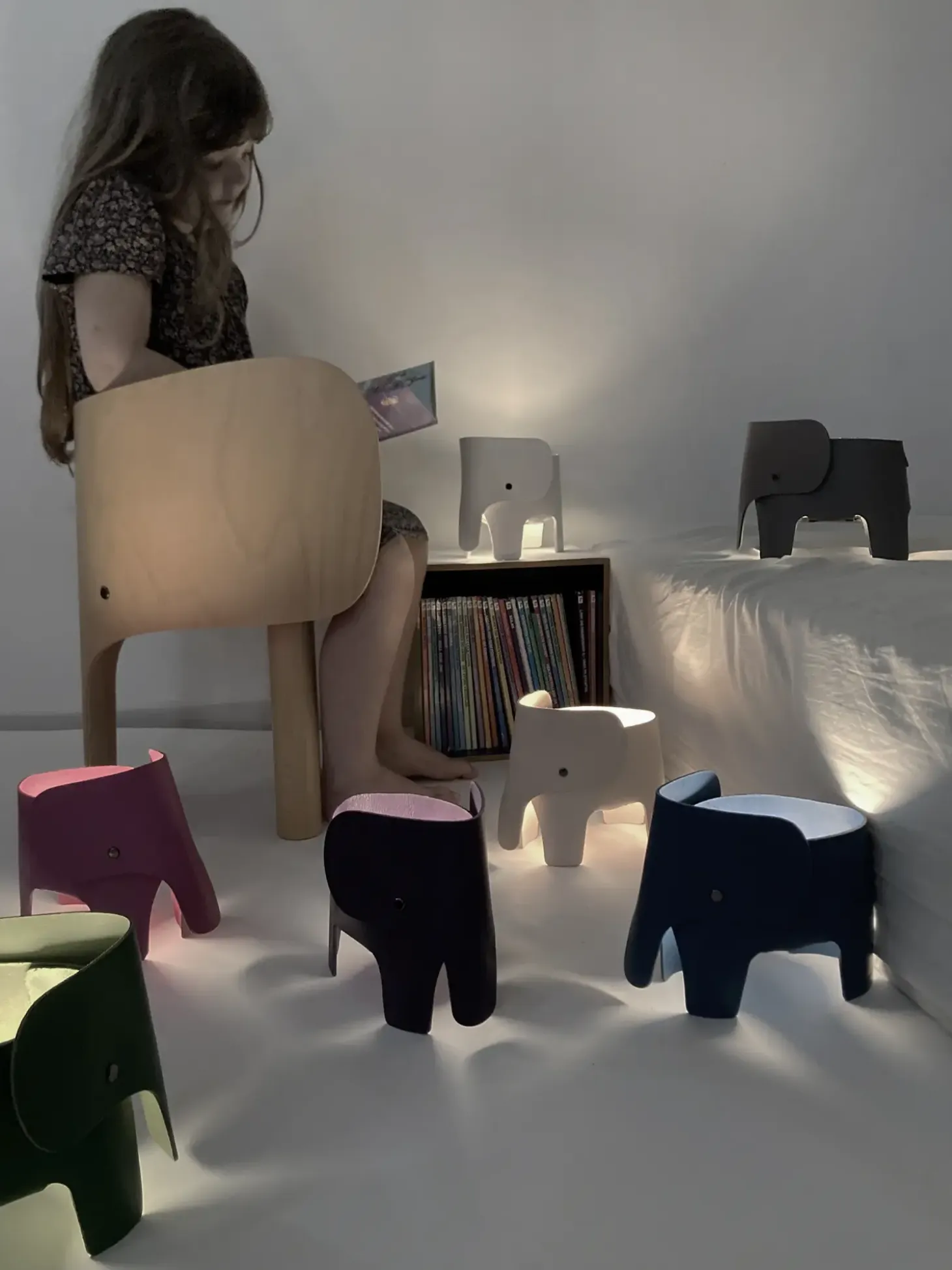 EO Play - Lampe - Elephant - Grå