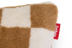 Fatboy - Teddy pude - Chess Almond Creme - brun ternet - 50x50 cm