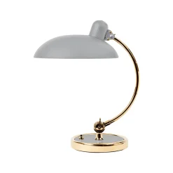 Fritz Hansen - Bordlampe - Kaiser Idell 6631-T - Mat Grå/Messing