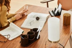 Fritz Hansen - Bordlampe - PM-02 - Messing/Glas