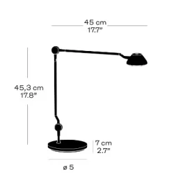 Fritz Hansen - Bordlampe - AQ01 - Sort