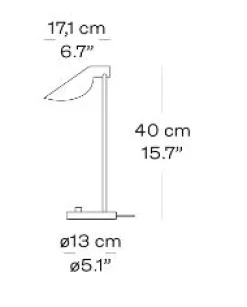 Fritz Hansen - Bordlampe - MS022 - Sort