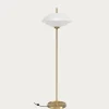 Fritz Hansen - Gulvlampe - Clam - Opal/Messing - Ø40