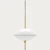 Fritz Hansen - Loftlampe - Clam - Opal/Messing - Ø44