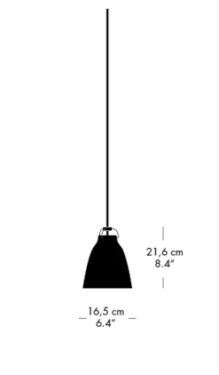 Fritz Hansen - Loftlampe - Caravaggio Matt - Hvid - P1 Small