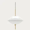 Fritz Hansen - Loftlampe - Clam - Opal/Messing - Ø55