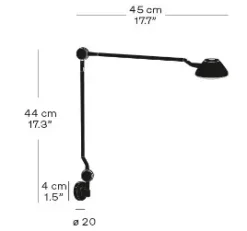 Fritz Hansen - Væglampe - AQ01 - Sort