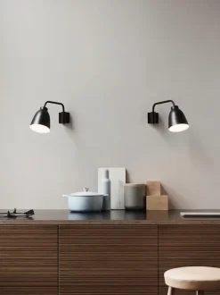 Fritz Hansen - Væglampe - Caravaggio Read - Sort