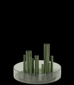 Frtiz Hansen - Ikeru Low Vase - Forest Green - 19x13 cm