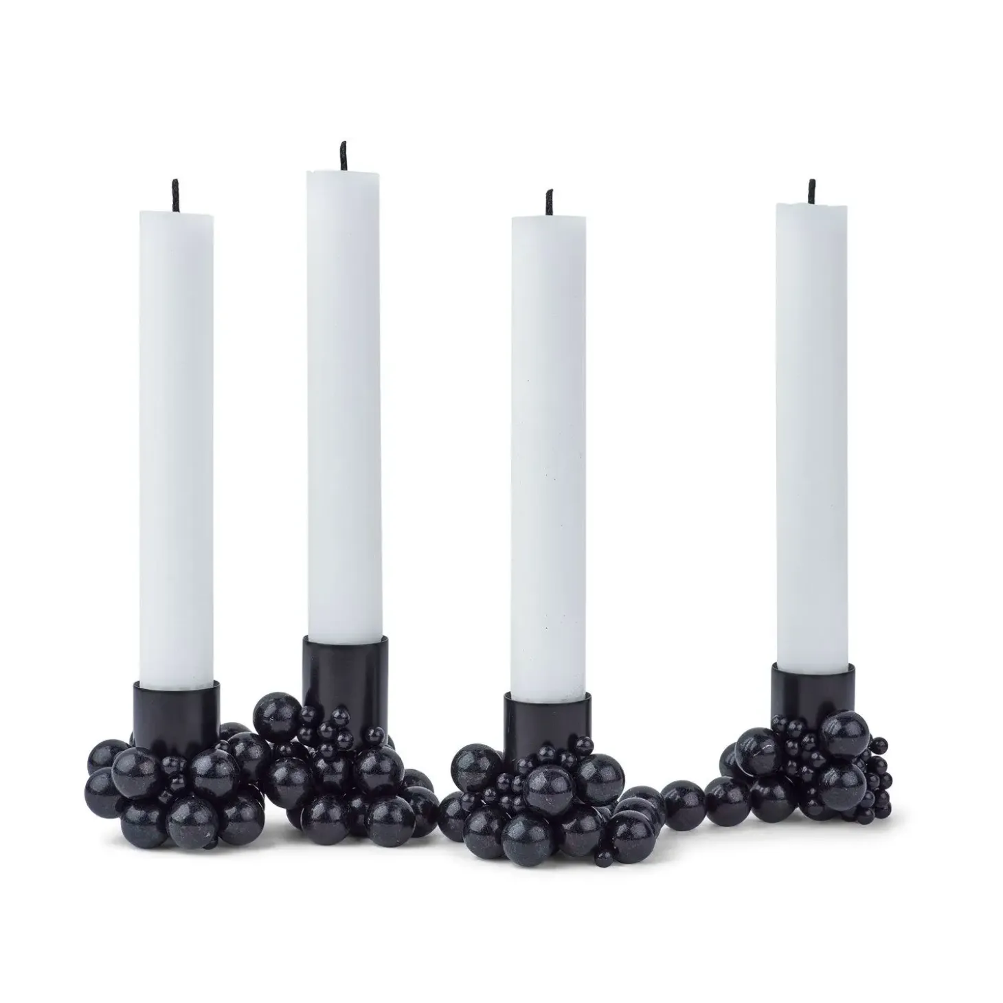 Gejst - lysestage Molekyl 4 - sort