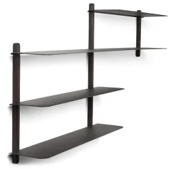 Gejst - NIVO B væghylde - Sort - Ask