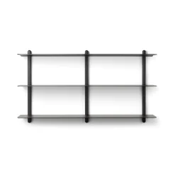 Gejst - NIVO D væghylde - Large - Sort ask/Sort