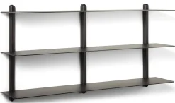 Gejst - NIVO D væghylde - Large - Sort ask/Sort