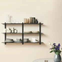 Gejst - NIVO D væghylde - Large - Sort ask/Sort