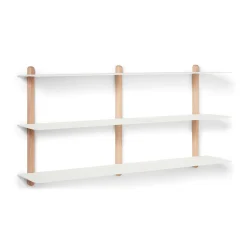 Gejst - NIVO D væghylde - Large - Lys eg/Hvid