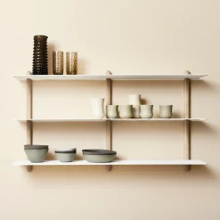 Gejst - NIVO D væghylde - Large - Lys eg/Hvid