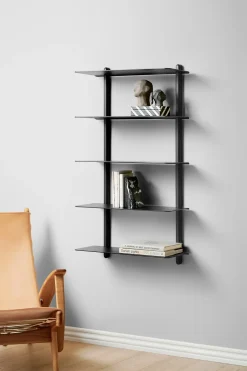 Gejst - Nivo E, shelf large - Sort/sort eg