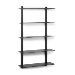 Gejst - NIVO E væghylde - Large - Sort ask/Sort