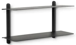 Gejst - NIVO F væghylde - Large - Sort ask/Sort