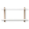 Gejst - NIVO F væghylde - Large - Lys eg/Hvid