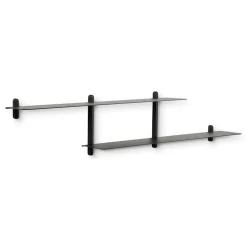 Gejst - NIVO H væghylde - Large - Sort ask/Sort