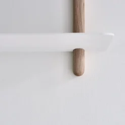 Gejst - NIVO H væghylde - Large - Lys eg/Hvid