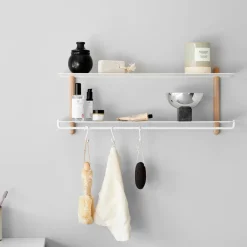 Gejst - Nivo hylde kroge - sæt af 3 stk - hvid